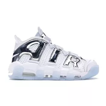 Женские кроссовки Nike Air More Uptempo Chrome White Chrome-Blue-Tint 917593-100