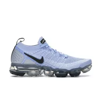 Женские кроссовки Nike Air VaporMax Flyknit 2 Aluminium Blue Black-Metallic-Silver 942843-402