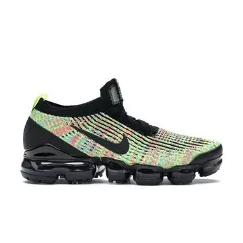 Женские кроссовки Nike Air VaporMax Flyknit 3 Multi-Color Black Black-Volt AJ6910-004
