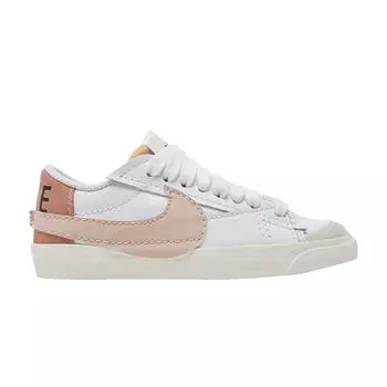Женские кроссовки Nike Blazer Low 77 Jumbo White Pink Oxford Rose-Whisper DQ1470-102