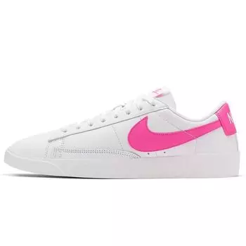 Женские кроссовки Nike Blazer Low LE Laser Fuchsia белые AV9370-102