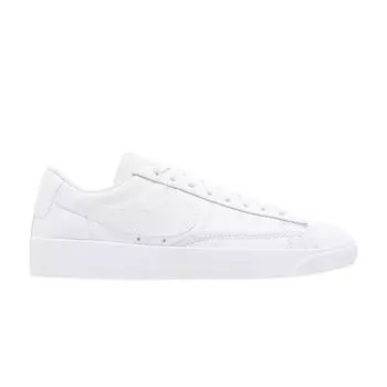 Женские кроссовки Nike Blazer Low Triple White бело-белые BQ0033-111