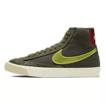 Женские кроссовки Nike Blazer Mid 77 Olive Snakeskin Green Medium-Olive Lemon-Venom CZ0462-200