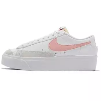 Женские кроссовки Nike Blazer на низкой платформе White Pink Glaze Summit-White Black DJ0292-103 42