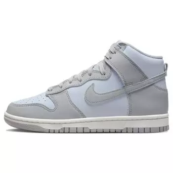 Женские кроссовки Nike Dunk High Blue Tint светло-дымчато-серые Summit-White DD1869-401 36