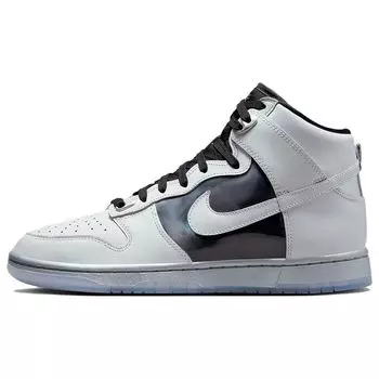 Женские кроссовки Nike Dunk High Chrome Белый металлик-Серебристый Черный DX5928-100 36