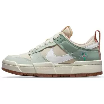 Женские кроссовки Nike Dunk Low Disrupt Dandy Dandelions зеленые жемчужно-белые с морским стеклом DM6866-210 35.5