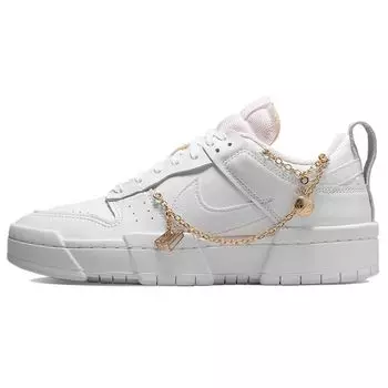 Женские кроссовки Nike Dunk Low Disrupt Lucky Charms белый металлик-золотой DO5219-111 35.5