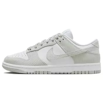 Женские кроссовки Nike Dunk Low Light Silver Corduroy серо-белые FN7658-100 40.5