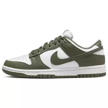 Женские кроссовки Nike Dunk Low Medium Olive Green White DD1503-120