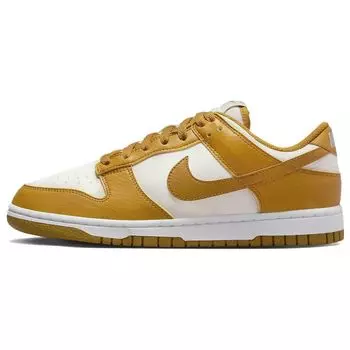 Женские кроссовки Nike Dunk Low Next Nature Gold Phantom Коричневые золотисто-замшевые белые DN1431-001 38.5