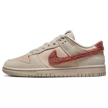 Женские кроссовки Nike Dunk Low Terry Swoosh Pink Shimmer Sanddrift DZ4706-200 40.5
