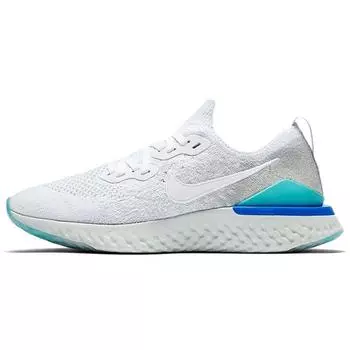 Женские кроссовки Nike Epic React Flyknit 2 White Light Aqua Light-Silver Spruce-Aura BQ8927-105