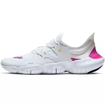 Женские кроссовки Nike Free RN 5.0 JDI Laser Fuchsia белые CI1289-100