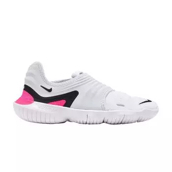 Женские кроссовки Nike Free RN Flyknit 3.0 Half Blue белые черно-белые AQ5708-401