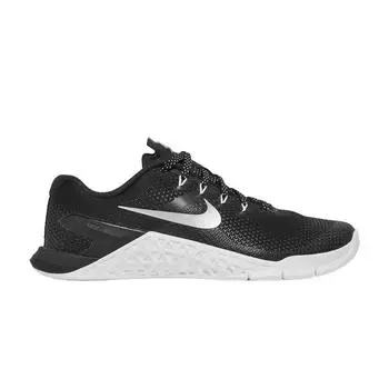 Женские кроссовки Nike Metcon 4 Black Metallic Silver White 924593-001