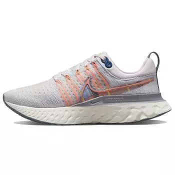 Женские кроссовки Nike React Infinity Run Flyknit 2 Premium Pink Foam Blue Tint, разноцветные, DH2497-600 36