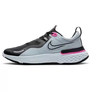 Женские кроссовки Nike React Miler Shield Obisidian Mist Grey Obsidian-Mist Aurora-Green CQ8249-400