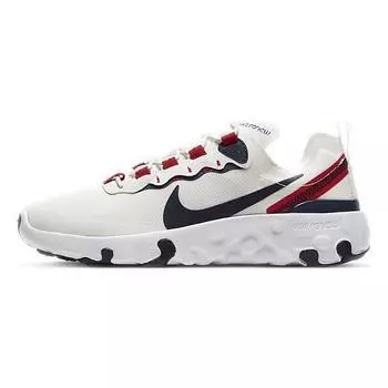 Женские кроссовки Nike Renew Element 55 GS White Obsidian Summit-White University-Red Platinum Tint CK4081-101