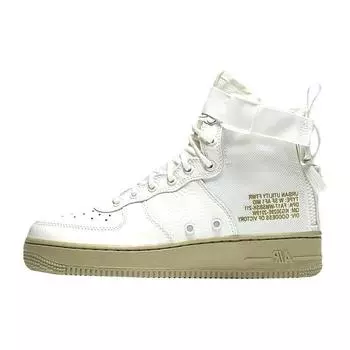 Женские кроссовки Nike SF Air Force 1 Mid Olive Ivory White Ivory-Neutral-Olive AA3966-100