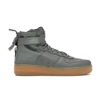 Женские кроссовки Nike SF Air Force 1 Mid Dark Stucco Green Dark-Stucco-Gum-Light Brown AA3966-004