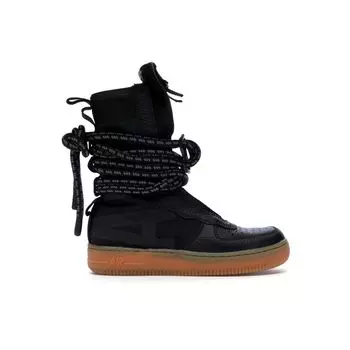 Женские кроссовки Nike SF Air Force 1 High Black Gum Gum-Medium-Brown AA3965-001