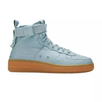 Женские кроссовки Nike SF Air Force 1 Mid GS Ocean Bliss синие AJ0424-401