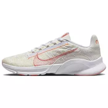 Женские кроссовки Nike SuperRep Go 3 Flyknit Next Nature Light Cream Crimson Bliss White Total-Orange DH3393-101 40