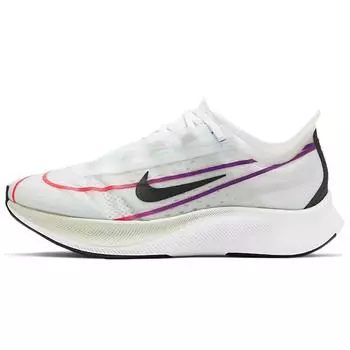 Женские кроссовки Nike Zoom Fly 3 White Violet Crimson Hyper-Violet Flash-Crimson Black AT8241-102
