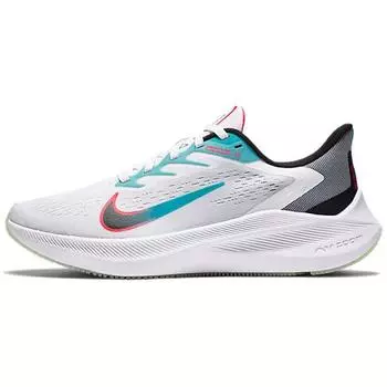 Женские кроссовки Nike Zoom Winflo 7 White Flash Crimson черные CJ0302-102
