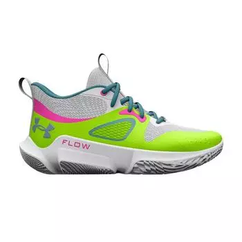 Женские кроссовки Under Armour Flow Breakthru 3 White Lime Surge Metallic-Harbor-Blue 3025603-106 38