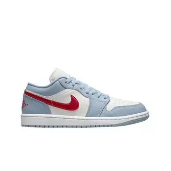 Женские кроссовки W Jordan 1 Low Dune Red Blue Grey DC0774-164