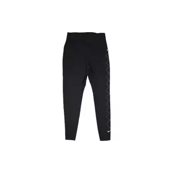 Женские леггинсы для йоги и фитнеса с цветочным узором Nike, черные DM7259-010 L