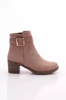 Женские модные ботинки на каблуке