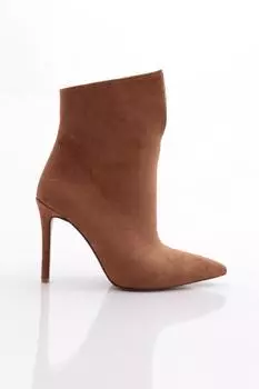Женские модные ботинки на каблуке