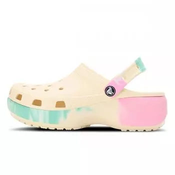 Женские сабо CROCS Classic на платформе с эффектом омбре 208278 1FR 220