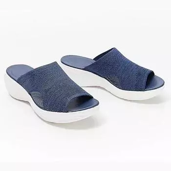 Женские сандалии Elastic Force Летние туфли на низком каблуке Сандалии Летние женские тапочки Легкие сандалии на каблуке Женские 35 темно-серого