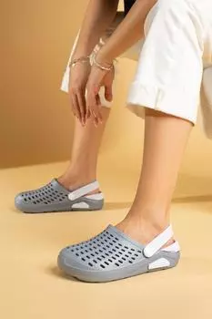 Женские сандалии EVA Comfortable Sole DNZ 58СерыйБелый