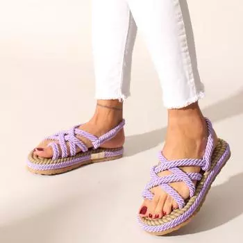 Женские сандалии Lilac Rope Rope