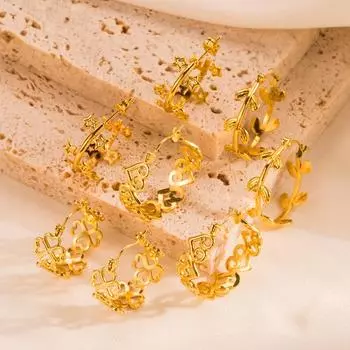 Женские серьги-гвоздики в форме сердца, креативный микронабор, цветной циркон, преувеличенные аксессуары, серьги OneSize