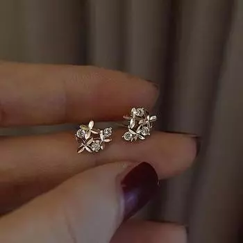 Женские серьги с османтусом October Osmanthus, серьги из стерлингового серебра 925 пробы, высококачественные универсальные серьги для женщин 925