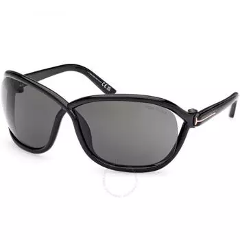 Женские солнцезащитные очки Tom Ford Smoke Wrap FT1069 01A 68