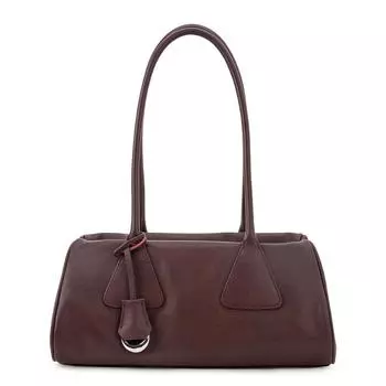 Женские сумки 2025 года, новый люксовый бренд Boston Premium Fashion, модная сумка-тоут, тренд, верхний слой, натуральная коровья кожа, подушка на плечо, школьная сумка VENOF m красный