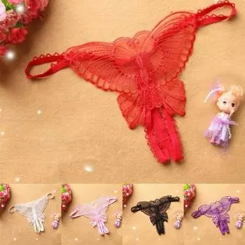 Женские трусики Leisure Butterfly Lace Open Crotchles