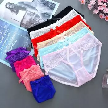 Женские трусики, сексуальные бесшовные трусы, прозрачное нижнее белье, трусы KL35 one size белый
