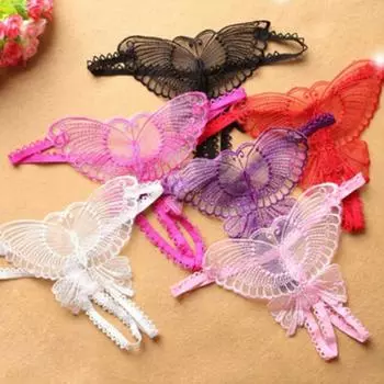Женские трусики-стринги Leisure Butterfly Open Crotchles