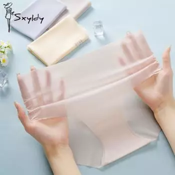 Женские ультратонкие трусы Nude Feeling 3D Peach Butt Cotton Crotches со средней посадкой, дышащие, быстросохнущие трусики M белый