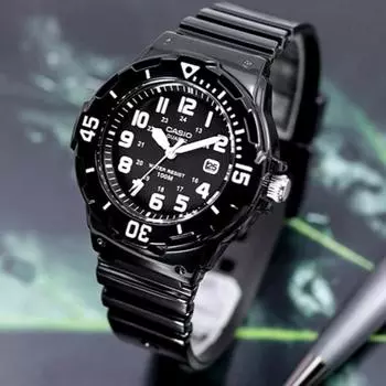 Женские уретановые часы Casio для дайверов с вращающимся безелем