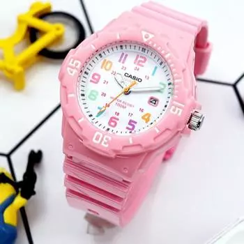 Женские уретановые часы Casio для дайверов с вращающимся безелем