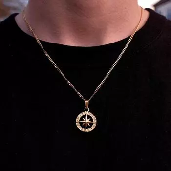 Женские ювелирные изделия, ремешки, цветной компас, круглое ожерелье, хип-хоп, кулон, витая цепочка, подарок для девушки золотой
